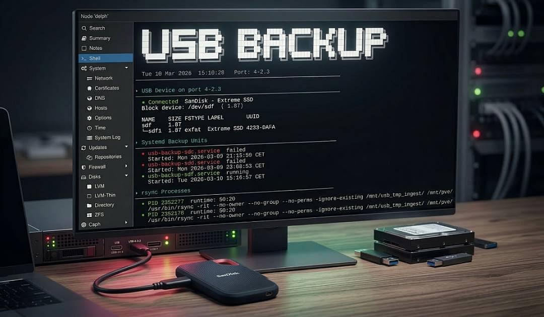 Proxmox USB backup